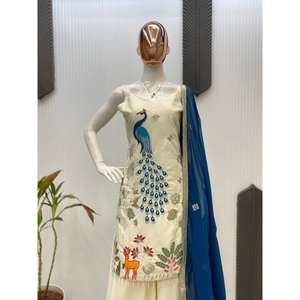 Designer <b>Evening</b> <b>Dresses</b> Party Wear Top Bottom and Dupatta Set - Product Image 1