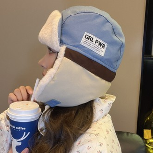 Cappello stile coreano Lei Feng autunno e inverno protezione per le orecchie calda all'aperto abbigliamento da uomo e da donna in tinta unita - Product Image 1