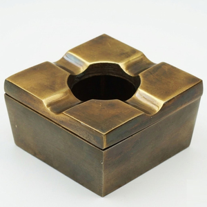 Cendrier rond en acier inoxydable coupe-vent personnalisé, inodore, avec couvercle, pour extérieur, hôtel, bar, bureau, table - Product Image 6