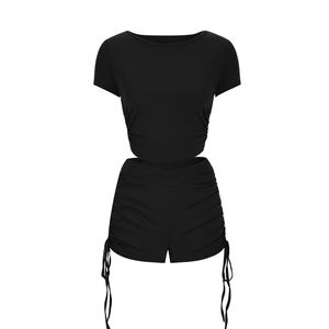 Conjunto de Yoga Personalizado con Logotipo, Control de Abdomen, Agradable al Tacto, Sólido, de Alta Elasticidad para Gimnasio y Fitness para Mujer - Product Image 1