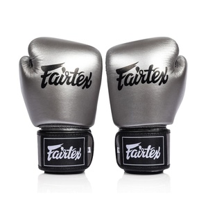 Guantes de MMA de cuero Fairtex con cierre de cordones, diseño de dedos completos, para entrenamiento de Sanda, boxeo y sparring, con muñequera de velcro. - Product Image 6