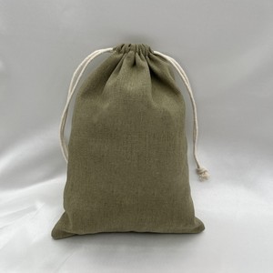 ถุงผ้าโพลีเอสเตอร์/คอตตอนพิมพ์ลาย ปรับสายรัดได้ สีเขียวมะกอก ย้อมสีเรียบ เป็นมิตรกับสิ่งแวดล้อม ซักได้ ผลิตจากผ้าทอ ใช้สำหรับเก็บของ - Product Image 2