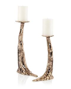 Porte-bougie en aluminium doré personnalisé, fait main, support de bougie en métal pour la décoration de la maison et des événements, centres de table de mariage - Product Image 1