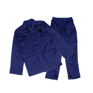 Conjunto de Uniforme de Trabajo Transpirable de Poliéster Azul Marino para Hombre con Bolsillos para Construcción, Adultos - Product Image 2