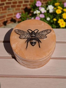 Boîte à bijoux décorative en résine florale faite à la main, petite boîte de rangement pour bijoux en résine personnalisée, décoration d'intérieur - Product Image 4