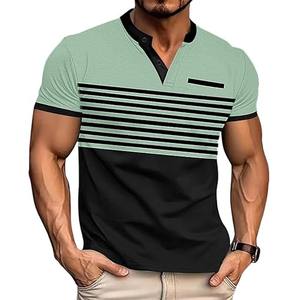 Camiseta Deportiva de Manga Corta para Hombre, Estilo Japonés, con Estampado Completo y Bordado, Patrón 3D, de Algodón y Poliéster, Secado Rápido, Transpirable, para Golf y Trabajo - Product Image 4