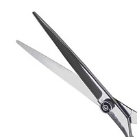 Ciseaux de barbier pour droitiers de 6 pouces, manche antidérapant noir, acier inoxydable tranchant, ciseaux de coupe de cheveux, ciseaux de coiffure de salon