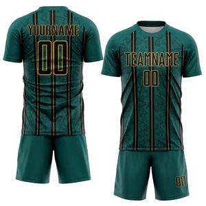 เสื้อฟุตบอลคุณภาพสูง 100% โพลีเอสเตอร์ พิมพ์ลายแบบซับลิเมชั่นตามสั่ง พร้อมชื่อทีม ชุดกีฬาฟุตบอล ประสิทธิภาพระดับพรีเมียม - Product Image 1