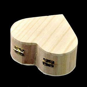 Magnet Buckle Love Retro Heart-Shaped Wooden Storage <b>Box</b> for Daily <b>Makeup</b> Desktop Organizer - Product Image 2