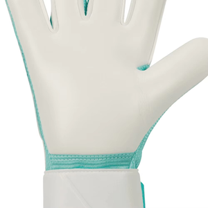 Custom Design White Soccer Goalkeeper <b>Glove</b> With 4mm German Latex Emboss on Back Negative Cut - Product Image 2