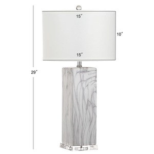 Lámpara Contemporánea Refinada con Elegante Pantalla de Tambor, Distintiva Vetas Naturales y Estilo Premium para el Hogar - Product Image 6
