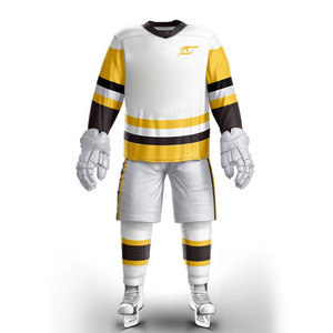 Conjunto de Uniforme de Hockey sobre Hielo Profesional, Ligero, Transpirable, que Absorbe la Humedad, 100% Poliéster, Ropa Deportiva para Equipos - Product Image 1
