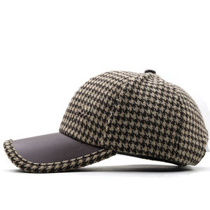 FS Luxury Brown British Plaid Baseball <b>Caps</b> For Men Vintage Hounds tooth <b>Women</b> Hat Summer Street Trucker <b>Cap</b> Casuqettes Hommes - Product Image 2
