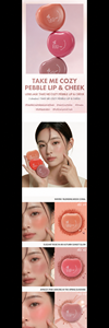 Tinte Suave para Labios y Mejillas en Crema, Tono Piel Rosado Marrón Claro, Bálsamo con Acabado Natural, Formato Compacto en Forma de Corazón para Maquillaje Diario - Product Image 2