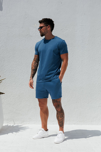 T-shirt pour homme 100% coton, design de logo personnalisé, qualité de luxe, col rond, coupe oversize, épaules tombantes, streetwear, t-shirt uni pour homme - Product Image 5