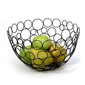 Super Tendance TCD642024 Modèle Rose Or Métal Fruits Panier Personnalisé Ménage Panier De Rangement Cuisine Complet Standard - Product Image 2
