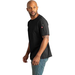 T-shirt de travail personnalisé pour homme, poids moyen, manches courtes, couleur rouge - Product Image 6