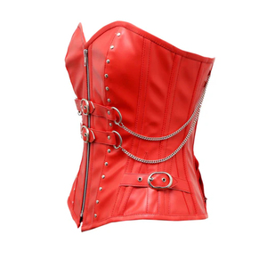 Corsé de buena calidad para mujer, hecho de cuero puro, moderno, fácil de usar, diseño clásico. - Product Image 3