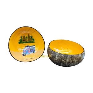 Cuencos de cáscara de coco hechos a mano de alta calidad decoración lacada directamente de Vietnam - Product Image 5