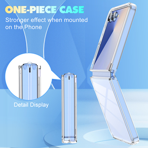 Étui transparent pour téléphone pliable Samsung, protection intégrale 360° en TPU et PC, coque transparente - Product Image 2