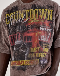 เสื้อยืดสตรีทแวร์คุณภาพสูง พิมพ์ลาย DTF ระบายอากาศได้ดี แห้งเร็ว คอกลม |   ผ้าใบขนาดใหญ่สำหรับผู้ชาย - Product Image 1