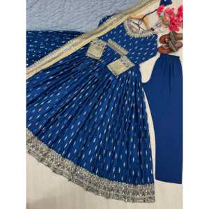 ชุดเดรสออกงานปาร์ตี้สวมใส่กับ dupatta และพื้นล่างสำหรับโอกาสพิเศษ - Product Image 1