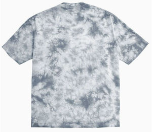 Camiseta de manga corta con efecto tie-dye para hombre, cuello redondo, corte regular, tejido informal. - Product Image 2