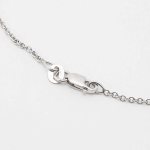 Collier Pendentif Classique Hecza Jewels en Or Blanc 14K avec Spessartite Poire et Diamant de Laboratoire Certifié IGI pour un Style Festif et Luxueux - Product Image 4