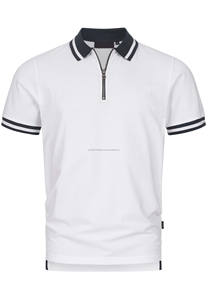 Chemises unies pour hommes, logo personnalisé imprimé, tissu jersey de luxe de haute qualité, respirant, séchage rapide, manches courtes, 100% coton - Product Image 4