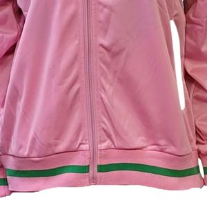 Pink AKA Vintage Track <b>Jacket</b> Women Zip Up Sports <b>Jacket</b> Casual Fashion Outerwear Athletic Style Streetwear Apparel Wholesale - Product Image 5