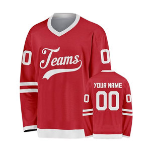 Hot Selling Custom Sublimated Ice Hockey Jersey Polyester Sports Club Team Uniform Personalized Team Name Player Name Number - Product Image 4
