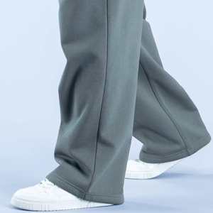 Pantalon unisexe en molleton noir et blanc pour homme – Idéal fitness, jogging, extérieur, imperméable, avec cordon de serrage – Luxe et streetwear hivernal - Product Image 6