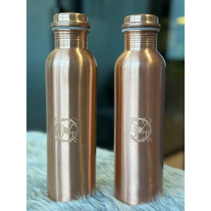 Botella de Agua de Cobre Puro 2026 con Acabado Brillante y Diseño Nuevo, Tapa de Rosca, Asa de Transporte, para Ayurveda, Gimnasio en Casa, Accesorios de Yoga - Product Image 3