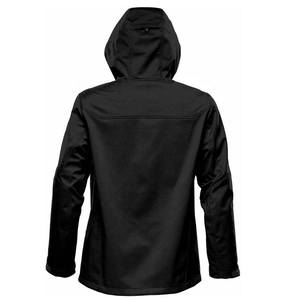 Men's <b>Red</b> <b>Hooded</b> Fleece <b>Jacket</b> Windproof Zipper Closure Casual Winter Wear Polyester Material - Product Image 2