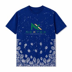 OEM Service Custom Sublimation T-Shirt All Over Print <b>Bandana</b> & Baroque Design Unisex Fashion Tee - Product Image 5