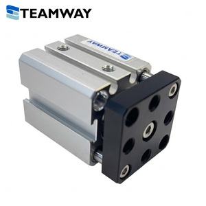 TEAMWAY DJQ20N15 กระบอกลมแบบมีแกนนำทางสามแกน กระบอกลมขนาดกะทัดรัดพร้อมแผ่นสไลด์แม่เหล็กนำทาง แบบสองทาง - Product Image 3