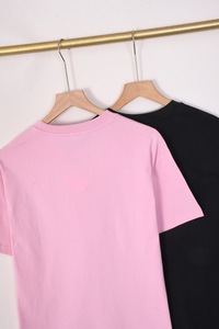 Camiseta de Algodón Lisa para Hombre, Manga Corta, Cuello Redondo, Corte Regular, Color Sólido, Estilo Casual, Negra - Product Image 4