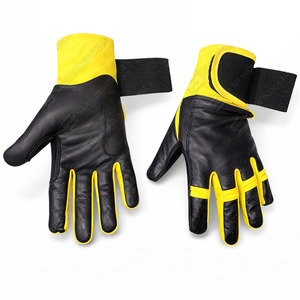 Guantes de Bateo de Béisbol de Cuero Vacuno Personalizados de Primera Calidad, Color Personalizado, Ligeros, Ambidiestros, Cierre de Velcro - Product Image 2