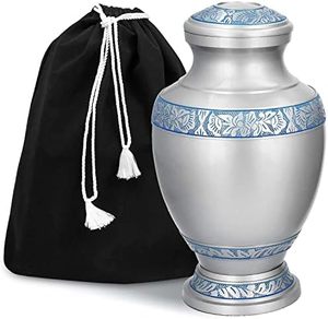Premium Decorative Adult <b>Aluminum</b> Memorial Cremation Keepsake Urn Funeral Ash <b>Container</b> With Refined Elegant Surface - Product Image 1