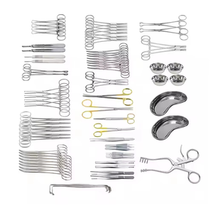 Stainless Steel Surgical Instrument Set With <b>Clamps</b> Trays And Bowls For Veterinary Use - Product Image 4