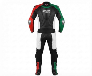 Combinaison de moto Rawasaki Pro 1 pièce pour homme en cuir de vache véritable/cuir de kangourou, style MotoCP, armure niveau 2 - Product Image 2