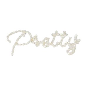 Pretty Pearl Lapel <b>Pin</b> Pink Green White Pearl Beaded <b>Brooch</b> Elegant Women Fashion Accessory Decorative <b>Pin</b> for Events - Product Image 5