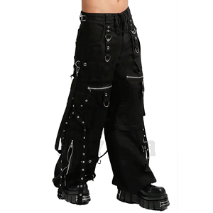 Pantalones Cargo Negros de Estilo Gótico para Hombre, Ropa Urbana Punk Rock, Pantalones Tácticos - Product Image 4