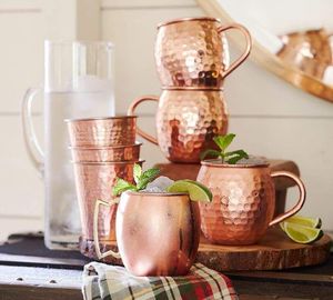 Copper cocktail mug collection willow creek beverage <b>cups</b> <b>reusable</b> premium drink serving durable mugs finish - Product Image 6