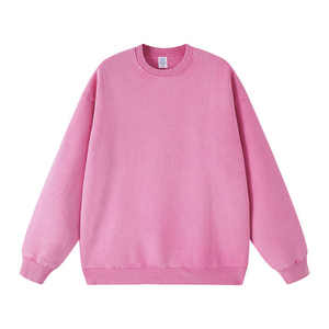 Customized Colors Crewneck Hooded <b>Sweatshirt</b> Jersey Cotton Casual Streetwear <b>Lined</b> Solid Color Regular Fit Winter <b>Sweatshirt</b> - Product Image 3