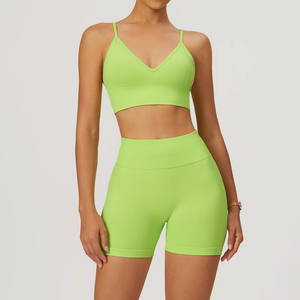 Nueva Ropa Deportiva, Conjunto de 2 Piezas de Leggings Deportivos con Efecto Levanta Glúteos, Tejido Sin Costuras, para Gimnasio, Fitness y Yoga para Mujer - Product Image 4