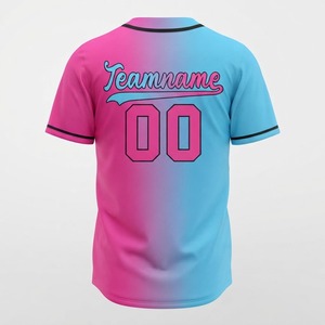 Camiseta de Béisbol Personalizada con Degradado, Camisetas de Béisbol Cosidas Personalizadas, Estilo Profesional, Ajuste Elástico, Uniformes Deportivos - Product Image 6