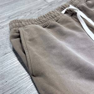 ชุดเซ็ทฮู้ดดี้ซิปสีชมพูแบบดิสเทรสสำหรับผู้หญิง ชุดวอร์มออกกำลังกาย กางเกงจ็อกเกอร์ ชุดเซ็ทสองชิ้นผ้าฝ้าย - Product Image 4