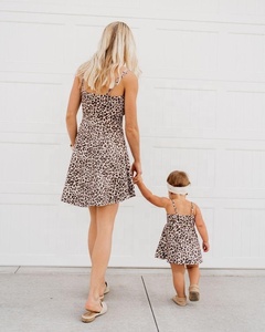 Beautiful Mother & Daughter Matching Leopard Print Collection Perfect Summer Wear & Very Comfortable Dress For Mother & Daughter - Product Image 3