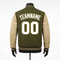 Veste universitaire personnalisée avec patchs en chenille, veste d'hiver pour homme, style vintage, streetwear, veste de baseball pour collège